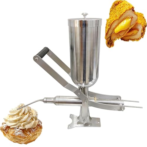 PweKzxt Machine Manuelle De Remplissage De Beignets 5l, Machine D'Infusion De Liquides, Machine De Remplissage De Desserts pour Beignets Et Desserts en Acier...
