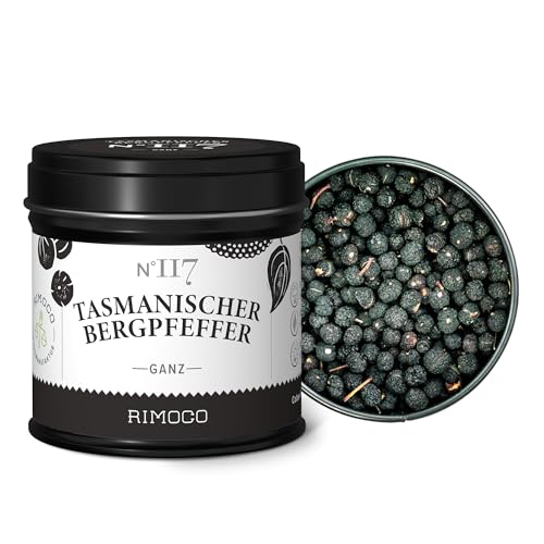 Rimoco N°117 Tasmanischer Bergpfeffer ganz - scharf, fruchtig, süßlich - Die exklusive Pfeffer...