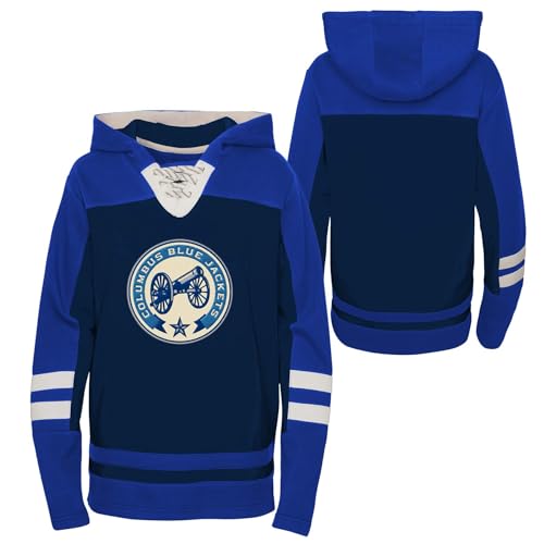 Outerstuff Columbus Blue Jackets Youth Boys (8-20) Ageless Revisited Pullover Hoody Sweatshirt
