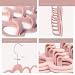 Imagen de ManGotree Perchas para Bufandas de Terciopelo para bebé Paquete de 2 Rosa