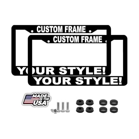 Custom Black License Plate Frame by BLVD-LPF Cover