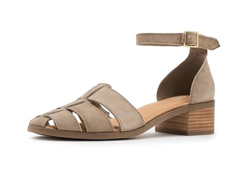 TOMS Jaclyn Fisherman para mujer, Beige medio, 7