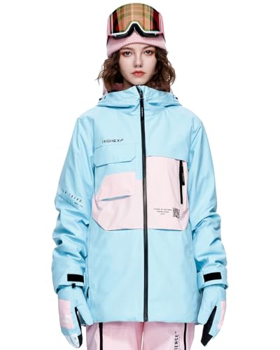 HIGH EXPERIENCE Ski Jacket Snowboard Coat Snow Winter Waterproof Insulated Windproof Baggy Warm...