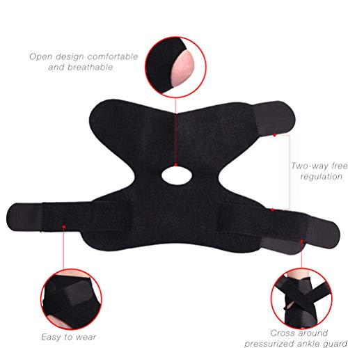 LIOOBO 1 peça Sport Tornozeleira Envoltório Respirável Confortável Alça Cruzada Tornozeleira Suporte