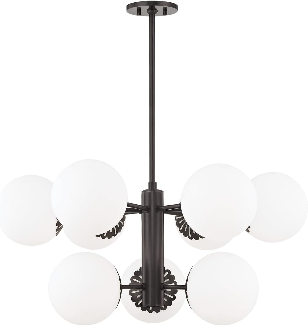 Mitzi H193809-OB Paige - 9 Light Chandelier 14.75 inches Tall and 33 inches Wide - Old Bronze Finish