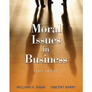Hardcover Moral issues in business Book