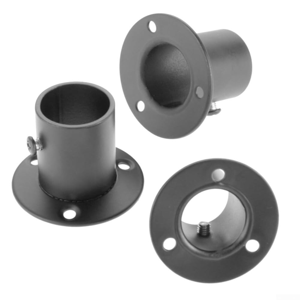 2 soportes resistentes para barra de barra de armario para uso práctico en el hogar (25 mm)