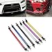EOHMAK Car Front Bumper Lip Splitter Strut Rod 2PCS Strut Rod Protector Rod Support Bars Adjustable Compatible Auto Bumper Fasteners Lever Kits with Most Vehicles(Silver,200mm/7.87