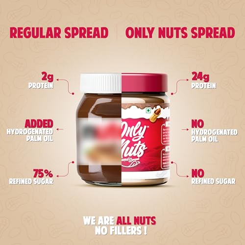 Image of DC Doctors Choice High Protein Crunchy Peanut Butter, Only Nuts, Dark Chocolate Flavour, Gluten-Free, Zero Trans Fat, Vegan, Chocolate Fudge Crunchy (350 g) (Pack of 1)