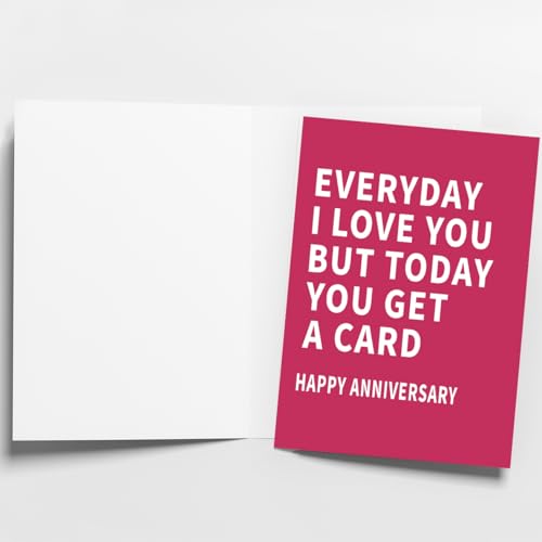 Image of WowBefun Anniversary Card to Husband | Funny Anniversary Card & Gifts for Women, Men, Husband, Wife, Him, and Her | Happy Anniversary Decorations