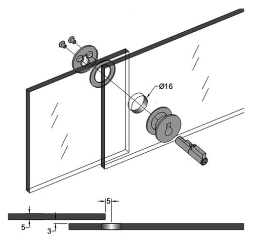 Serrure de vitrine coulissante en verre pour sécuriser vos meubles - 6