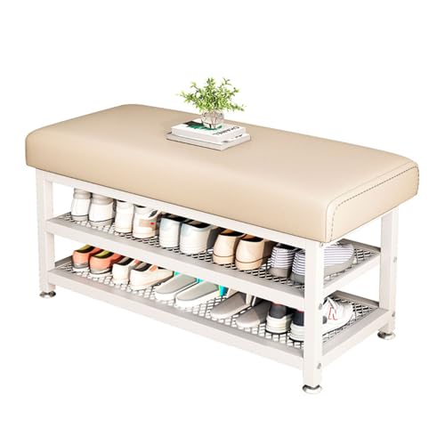 Tabouret à langer multifonctionnel et banc de rangement blanc