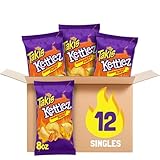 Takis Habanero Fury Kettlez 12 ct, 8 oz Sharing Size Case, Habanero Flavored Hot Spicy Kettle-Cooked Potato Chips