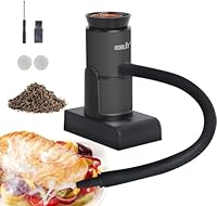 BORUIT Affumicatore per Alimenti, Infusore di Fumo Portatile Con Trucioli di Legno, Affumicatore da Cucina per Carne Cocktail Formaggio Barbeque Regali Foodie