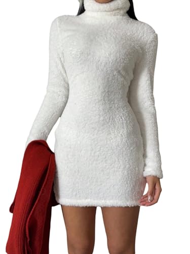 SweatyRocks Pulloverkleid Damen Winter...