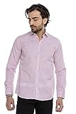 Kent Kragen Cipo & Baxx Herren Hemd Langarm Freizeithemd Business Gestreift Regular Fit Kent Kragen CH181 Pink S