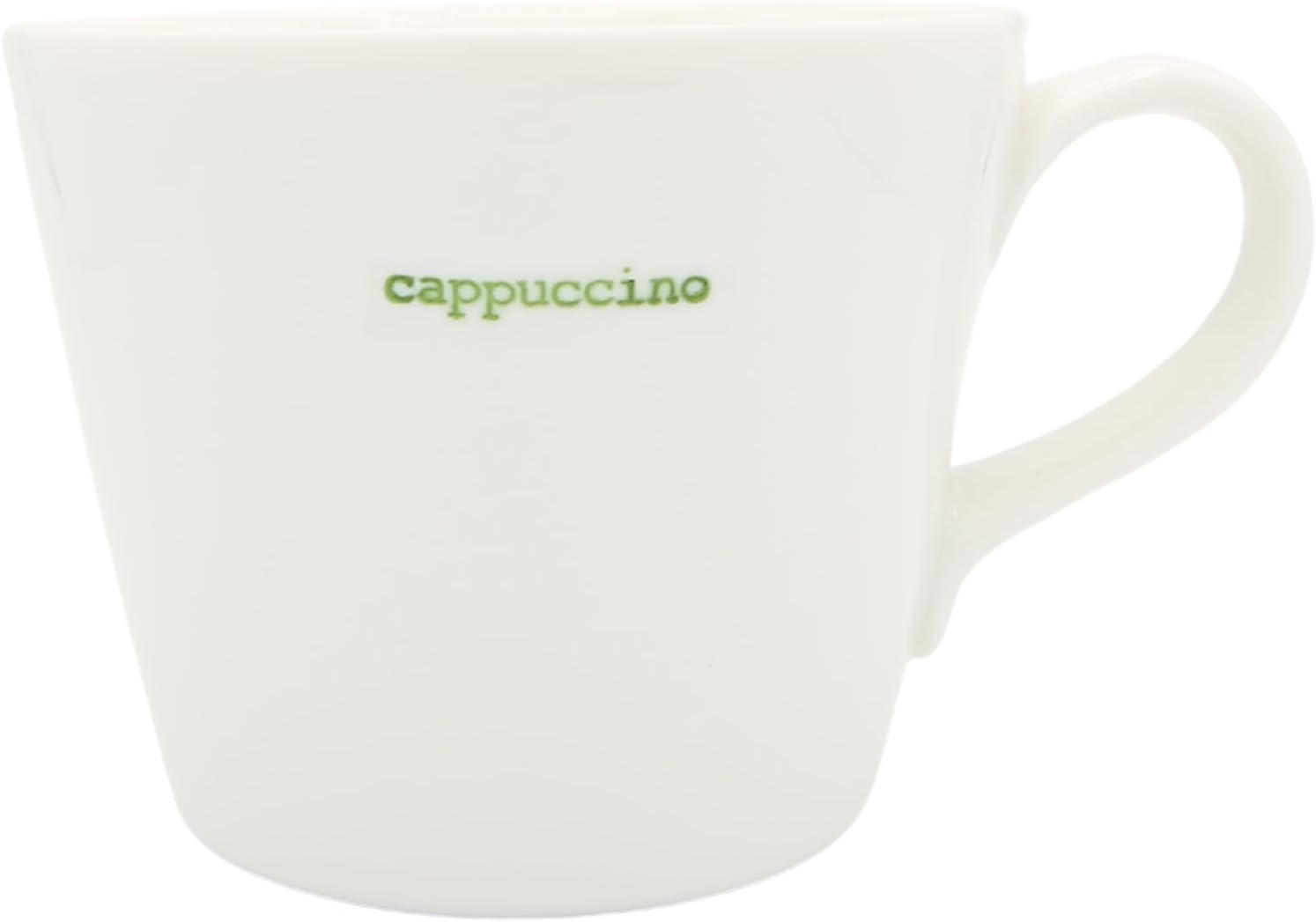 Word Range - Standard Ceramic White Mug - Cappuccino (Red) - 350ml - Gift Boxed