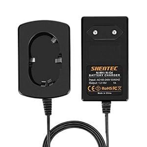 Shentec 1.2V-18V Cargador de Batería Compatible con Makita Cargador 7.2V 9.6V 12V 14.4V 18V Ni-MH/Ni-CD Pod Baterías