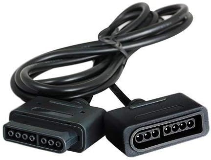 2-Pack 6ft SNES Controller Extension Cable for Super Nintendo System | Compatible with Retro-Bit SNES Console Replacement Extension Cord 1.8M Cable for Super Nintendo Entertainment System