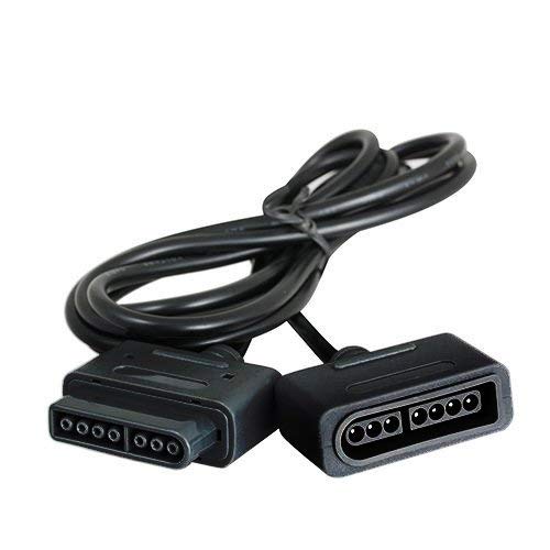 2Pack 6 ft/1.8m SNES Controller Extension Cable for Retro-Bit SNES Super Nintendo Entertainment System Console