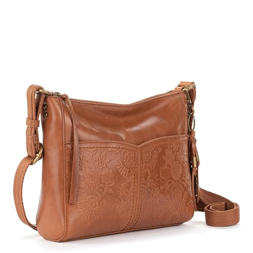 Image of The Sak Alameda Leather Crossbody Purse - Leather Women's Handbag for Everyday & Travel - Cross Body Bag With Zipper