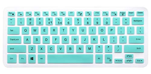 Keyboard Skin Compatible with Dell Inspiron 13 5000 i5368 i5378 i5379, Dell Inspiron 13 7373 7375 7368 i7368 i7378, 15.6" Dell Inspiron 15 i5568 i5578 5579 7569 7579 [Without Numeric keypad] Mint