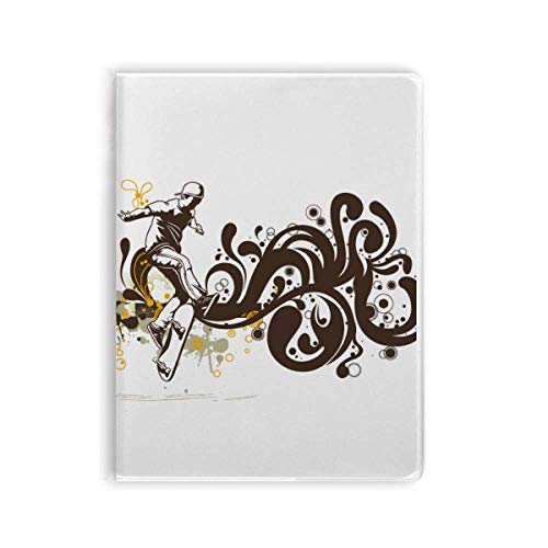 Cahier de ski et fleurs pour noter vos souvenirs de sports d'hiver en refuge