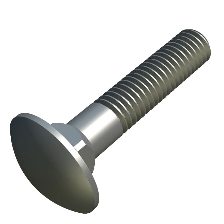 M8x40mm Drive Bolts by Keple, Pack of 20 Alloy Steel, Square Neck Mushroom Head Bolts, Door - Image 4