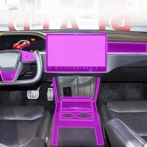 Film TPU Tesla Model S protection console centrale PPF LCD
