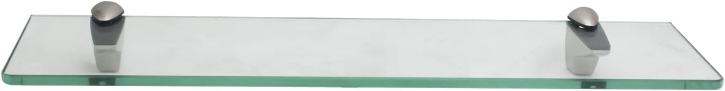 XVL Tempered Glass Shelf Bathroom 20 Inches Wall Mount Rectangular Shelves,Brushed GS3004AM-2