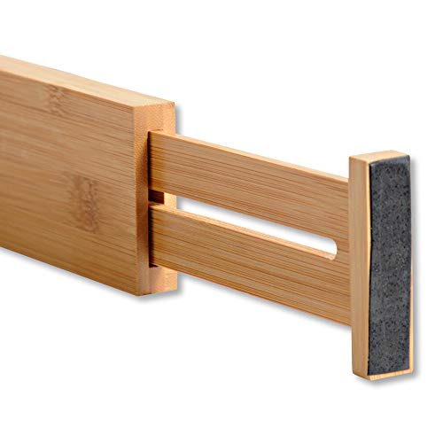 KESPER 1707413 Ladeverdeler, verpakking van 4 stuks, in lengte verstelbaar van 44 tot 56,3 cm, bruin - Image 5