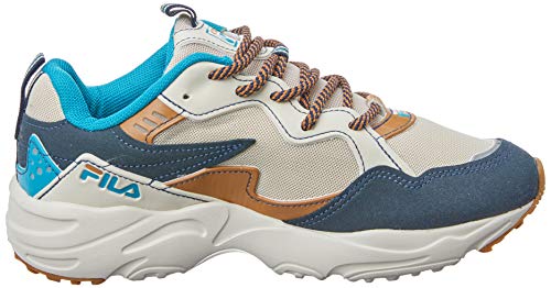 Fila Rippler, Tênis Masculino, Bege/Marinho/Azul, 42