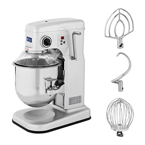 Royal Catering Amasadora Batidora De Cocina RCPM-10,1B (Motor: 650 W, Volumen: 10 l, Capacidad: 1,75 kg, Velocidad: 230-580 rpm)