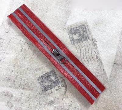 10 pezzi 18 cm 25 cm striscia colorata cerniera riflettente per portafoglio borsa giacca cucito fai da te 3# nylon impermeabile cerniera rossa,25 cm