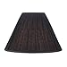 Aspen Creative 33024, Hardback Empire Transitional Spider Lamp Shade, Mushroom Pleated Black Faux Silk Fabric, 7