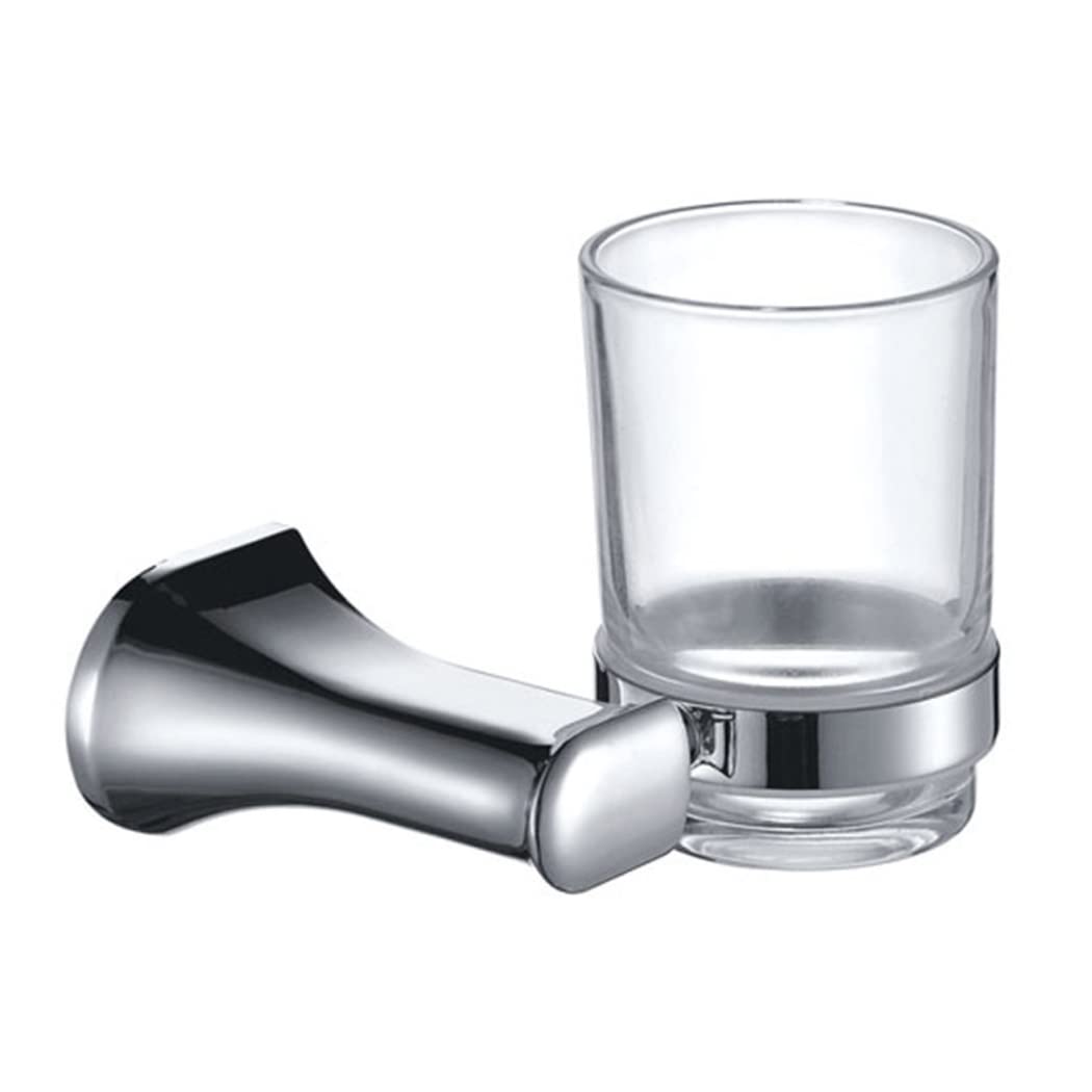 WRIST Zahnbürstenhalter, Wandmontierter Zahnbürstenbecherhalter Badezimmer Zahnbürstenhalter Aus Edelstahl Mit Milchglas Für Badezimmer,Chrome