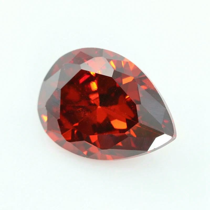 Mehrfarbige birnenförmige Zirkonia-Steine, lose synthetische Edelsteine, Perlen, CZ-Steine für Schmuck, 2 x 3 – 13 x 18 mm, AAAAA, violett, 6 x 8 mm, 50 Stück