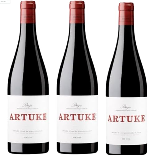 Artuke vino tinto joven con crianza ligera, mezcla de Tempranillo y Viura, expresión fresca y auténtica de Rioja para disfrutar a diario| 3 botellas