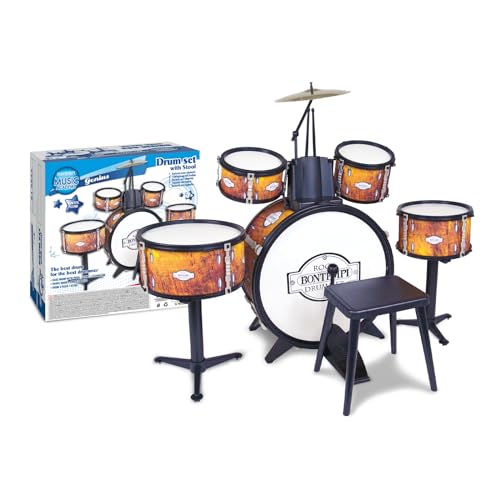 Batterie rock avec tabouret enfant et cymbales pour éveil musical - 2