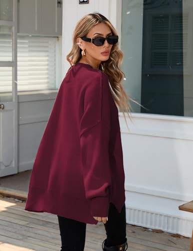 Image of Libsorge Womens Oversized Mockneck Cute Cable Knit Sweater Winter Fall 2025 Ladies Dressy Casual Lightweight Pullover Tops