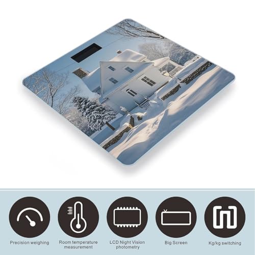 Báscula digital de baño con plataforma de vidrio templado miniatura 3