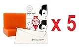KOJIE SAN FACE & BODY SOAP - 5 Pack of Kojie San Skin Lightening Kojic Acid Soap (2 Bars per pack) 65g - SUPER SAVINGS