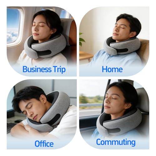 Almohada de viaje de espuma viscoelástica normal miniatura 4