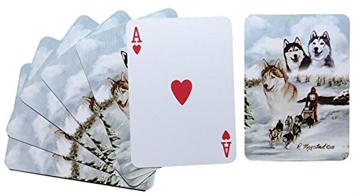 Baraja de Cartas Póker Best Friends Huskies miniatura 2