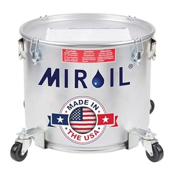 Miroil 40LC 35 Lb. Grease Bucket / Filter Pot With Casters