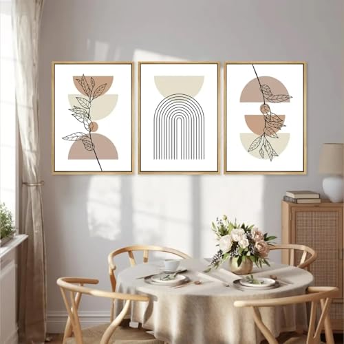 Affiche abstraite moderne bohème géométrique plante soleil déco murale - 2