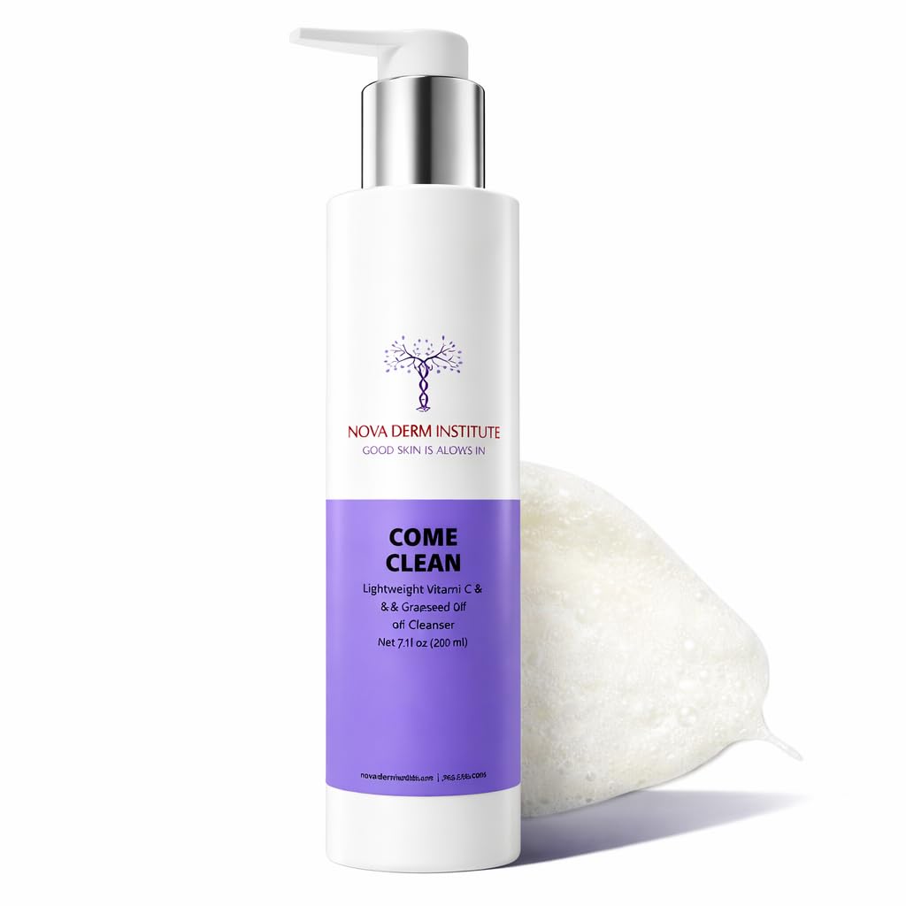 Come Clean Gentle Facial Cleanser –AHA BHA Face Wash for Sensitive & Acne Prone Skin, Deep Pore Cleansing, Non Comedogenic, Fragrance Free (6.7 fl oz)