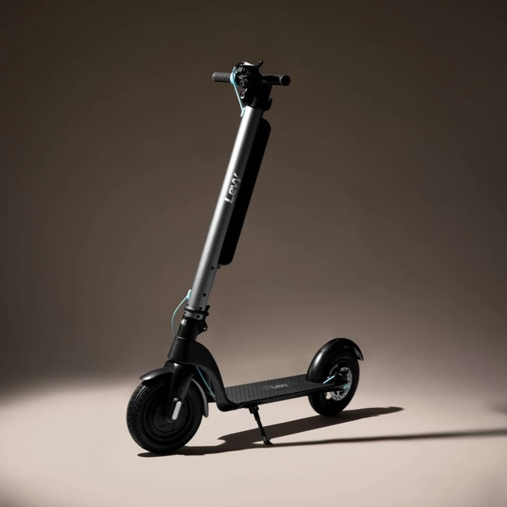 The Levy Plus Electric Scooter with Removable Battery Packs 10.0aH Removable Battery Green 10