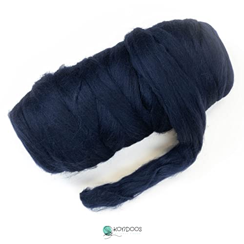 Kondoos Colored Natural Wool roving, 455 gr (1 lb). Best Wool for Needle Felting Wet Felting - Image 3