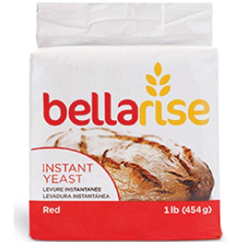 Bellarise (Red) Instant Dry Yeast - 1 LB Fast Acting Instant Yeast for Bread - PACK OF 2